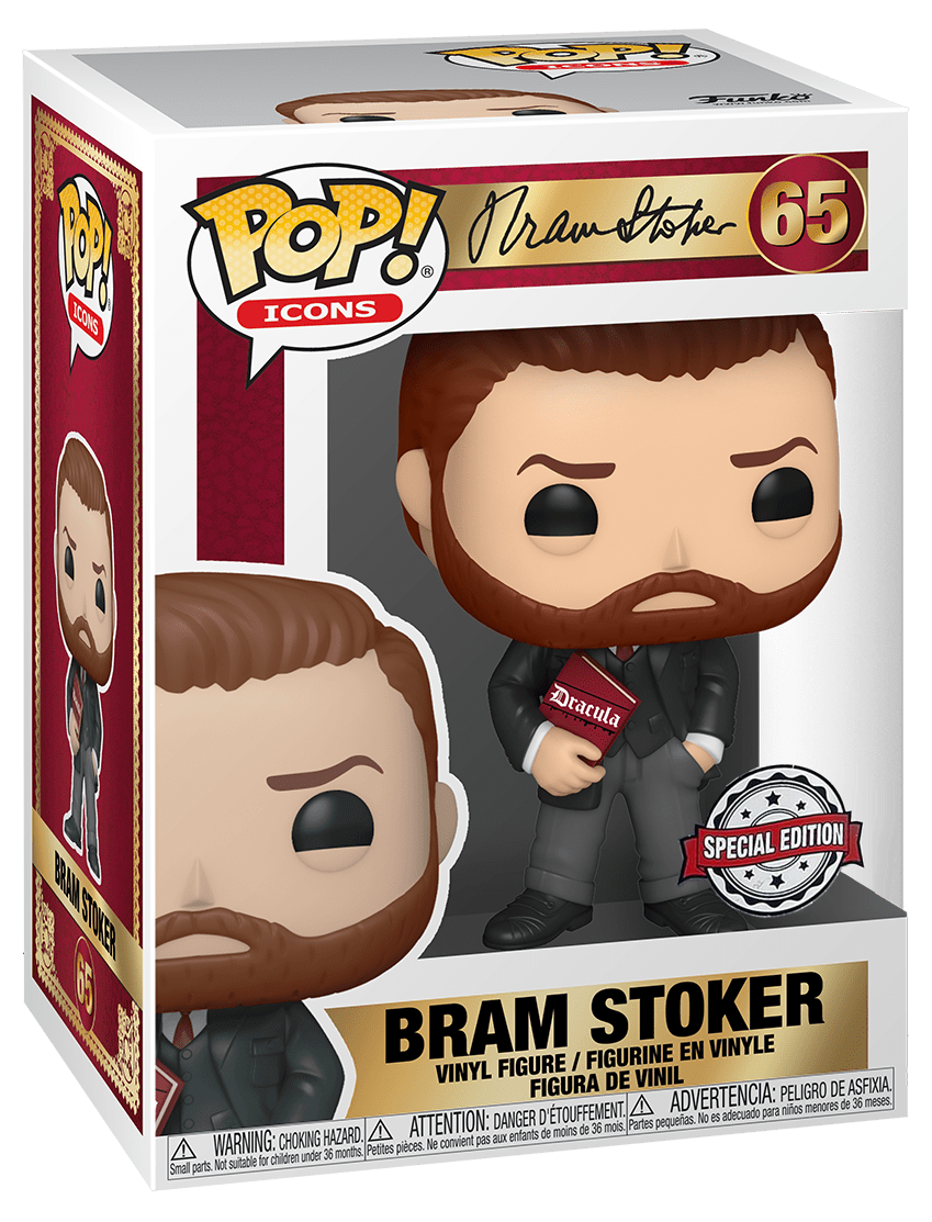 Funko POP! Icons #65 Bram Stoker With Book - NEW - SPECIAL EDITION 