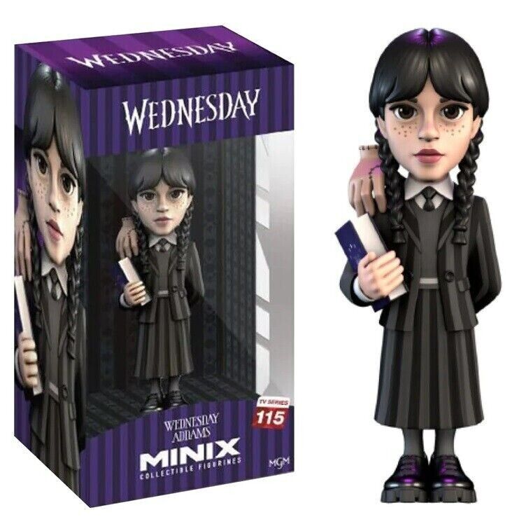 Wednesday Addams with Thing Minix Vinyl Figure - NEW