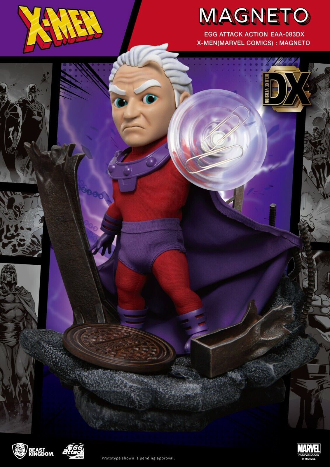 Beast Kingdom Egg Attack Action X-Men Magneto Deluxe Version - NEW