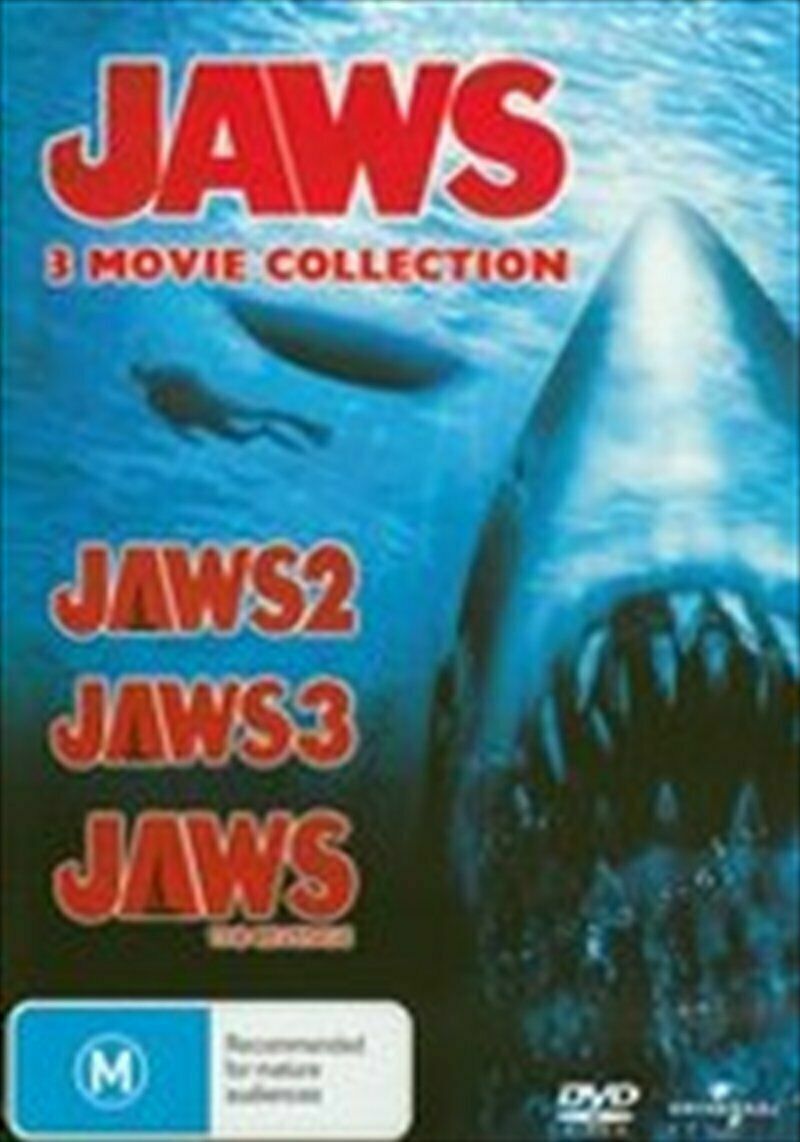 Jaws 2 + Jaws 3 + Jaws 4 The Revenge DVD 3-MOVIE COLLECTION Region 4 -NEW+SEALED