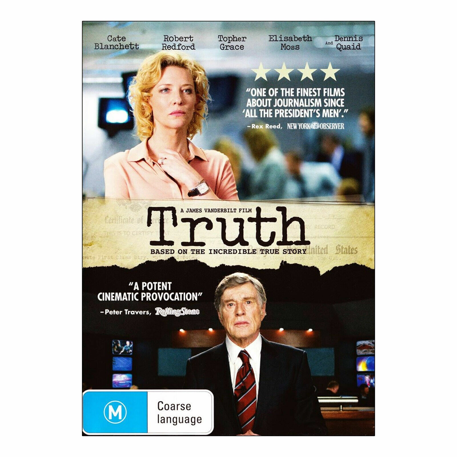 Truth (DVD,2015) Region 4 - Cate Blanchett, Robert Redford - NEW+SEALED