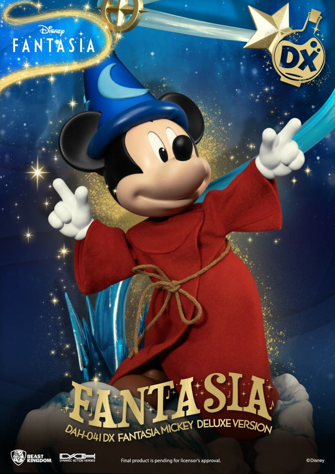 Dynamic Action Heroes Figure - Mickey Mouse Fantasia Deluxe Version - Beast King