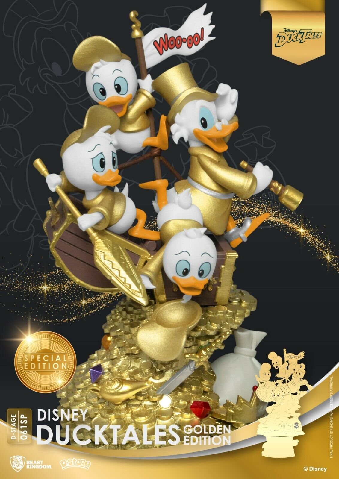 Beast Kingdom D Stage Ducktales Golden Edition Diorama NEW