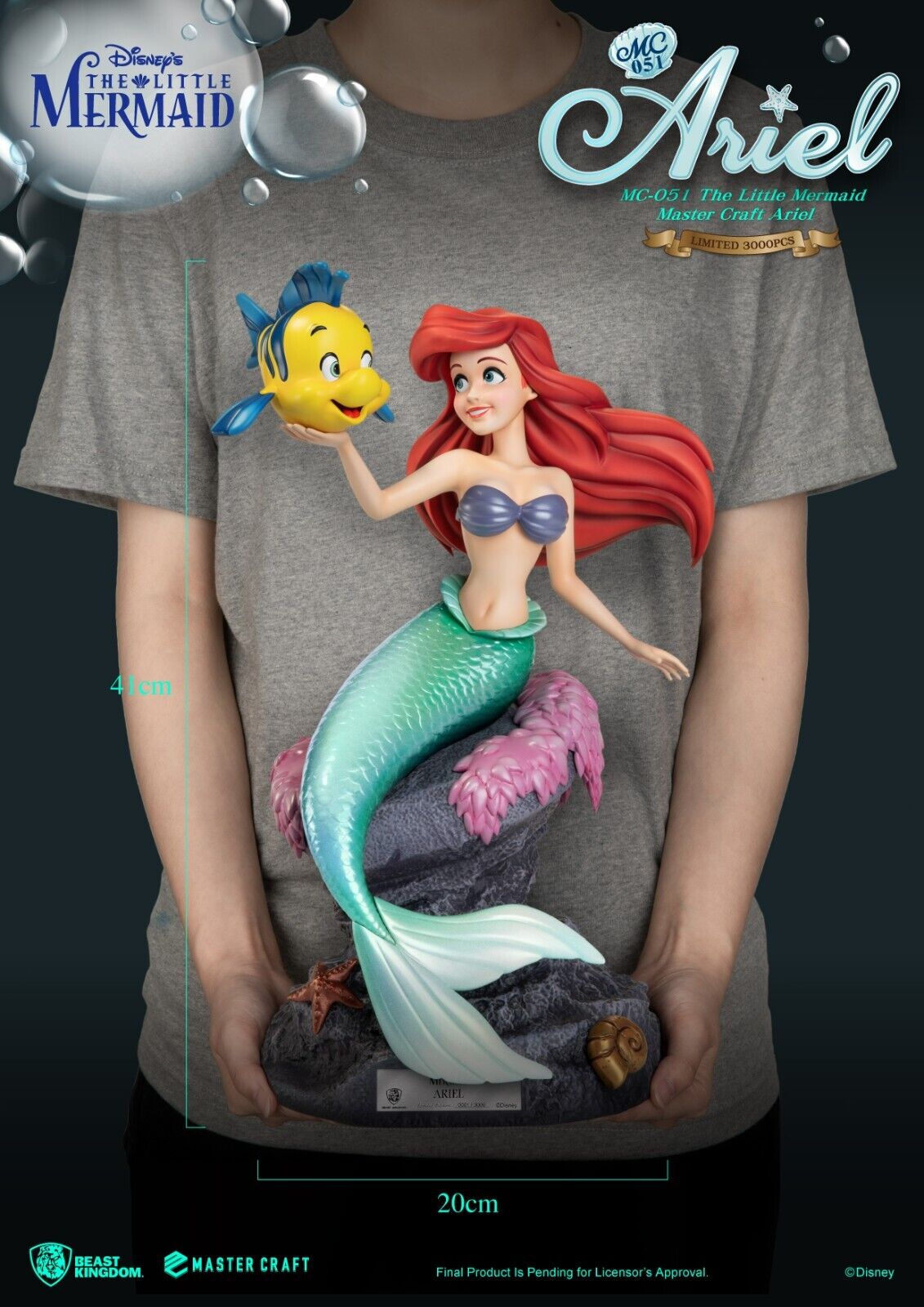 Beast Kingdom Master Craft The Little Mermaid Ariel -NEW 3000 Limited Worldwide