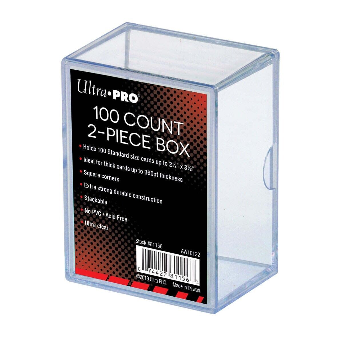 Ultra Pro 2-Piece 100-Count Clear Card Storage Box - NEW+SEALED