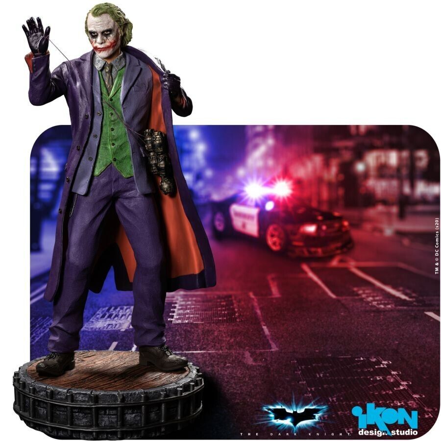 Batman: The Dark Knight - Heath Ledger Joker Statue - Ikon Collectables 250 P