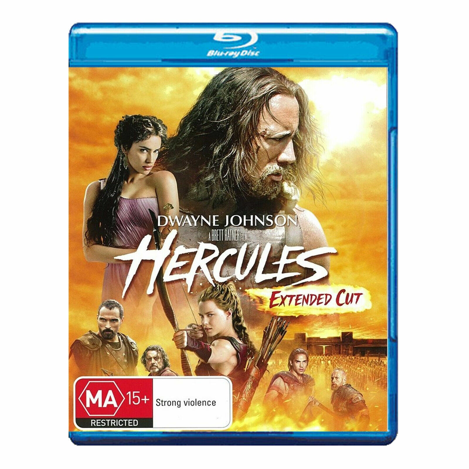 Hercules Extended Cut -(Blu-ray,2014) Region B Aust-Dwayne Johnson - NEW+SEALED 