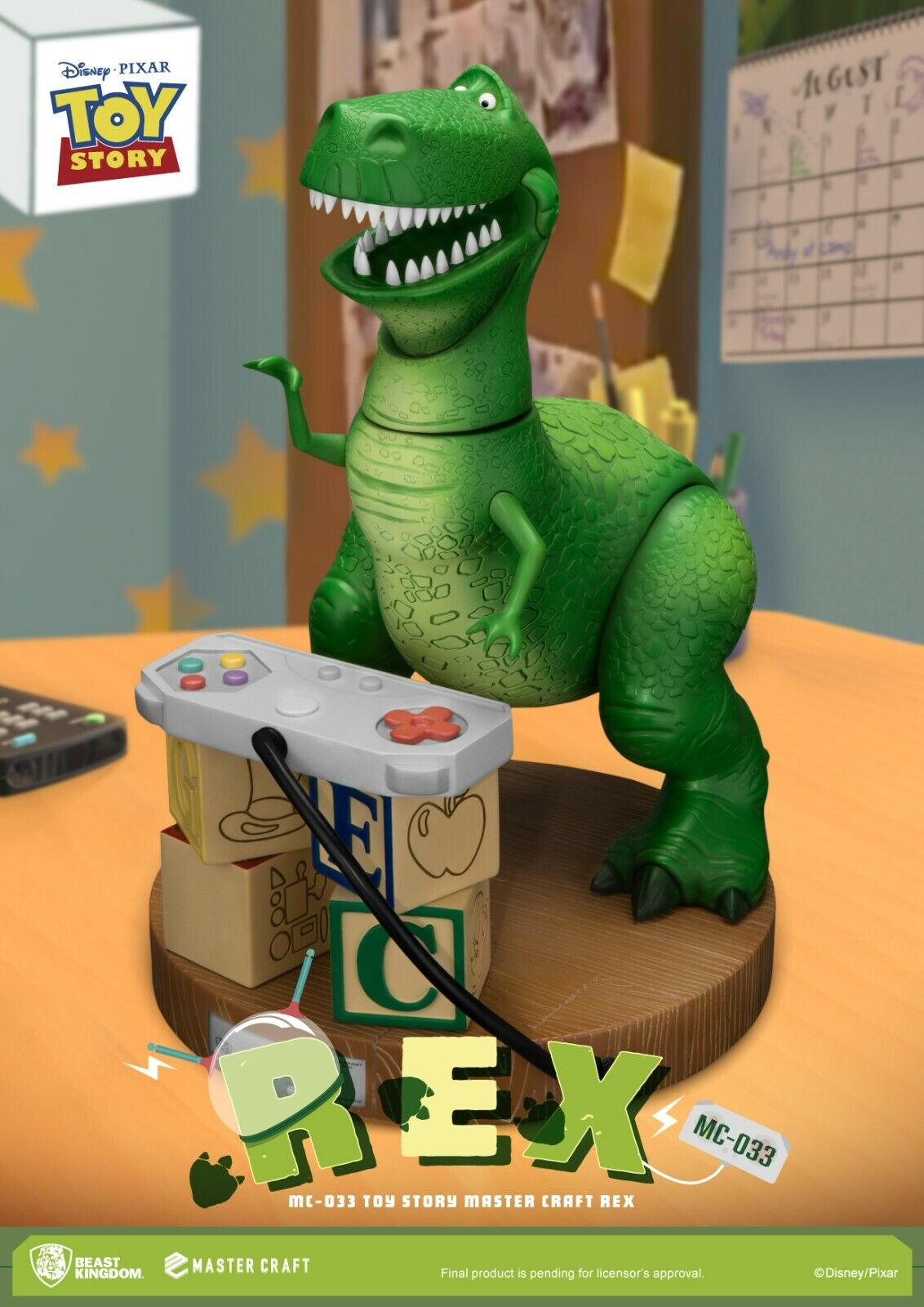 Toy Story Master Craft Statue Rex 33 cm - BRAND NEW 