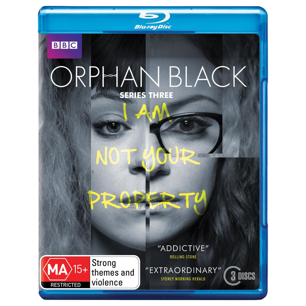 Orphan Black Series 3 (Blu-ray, 3 Disc Set) Region B - NEW+SEALED