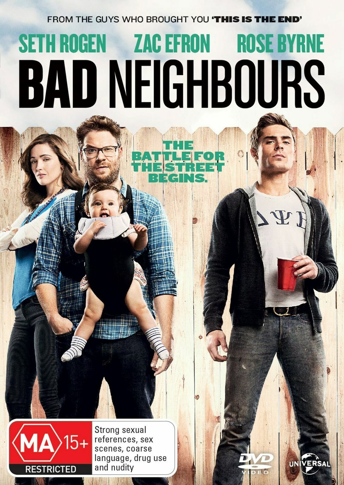 Bad Neighbours (DVD,2014) Seth Rogen, Zac Efron, Rose Byrne -Region 4 NEW+SEALED