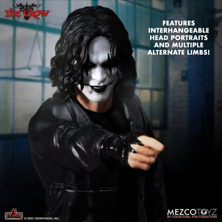 The Crow Eric Draven 5 Point Deluxe Mezco Figure Set [OE] - NEW