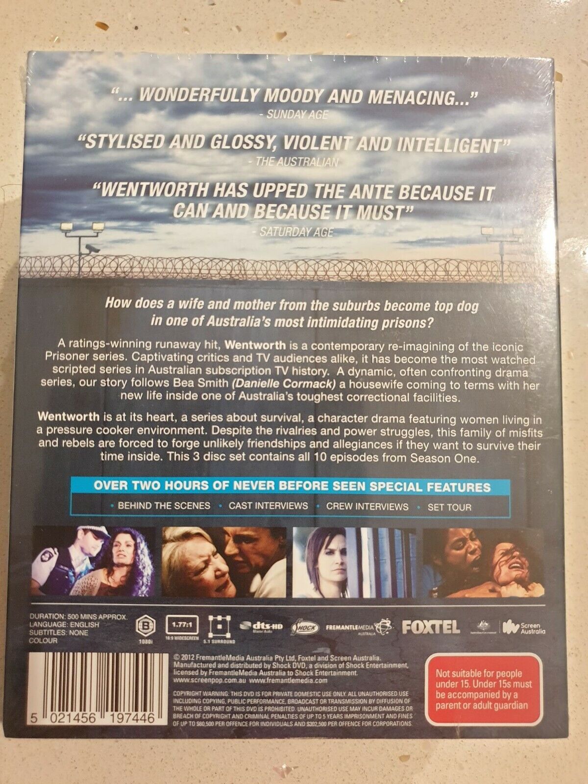 Wentworth : Complete Season 1 (Blu-ray 3 Disc Set) NEW+SEALED 