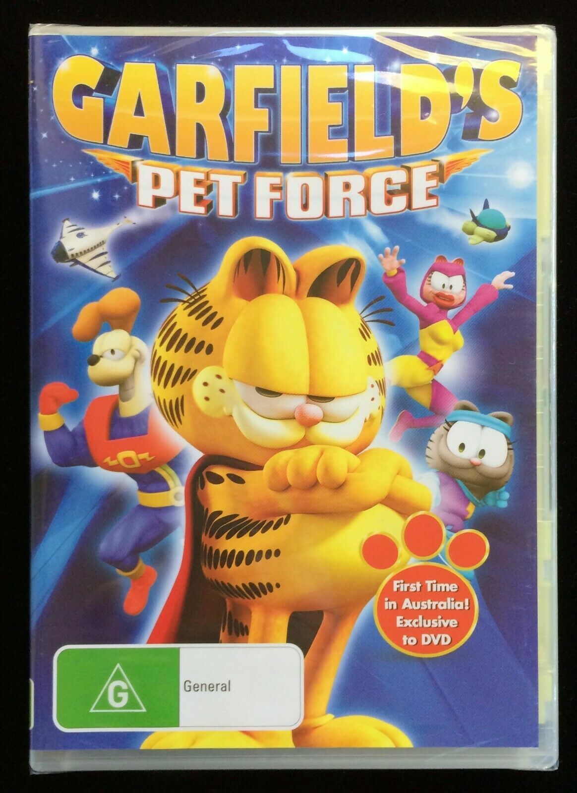 GARFIELD'S PET FORCE  (2009) RARE region 4 DVD - NEW+SEALED 