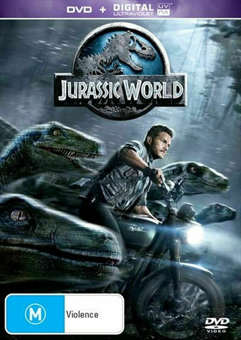 Jurassic World DVD + DIGITAL ULTRAVIOLET -2015 Chris Pratt - NEW+SEALED