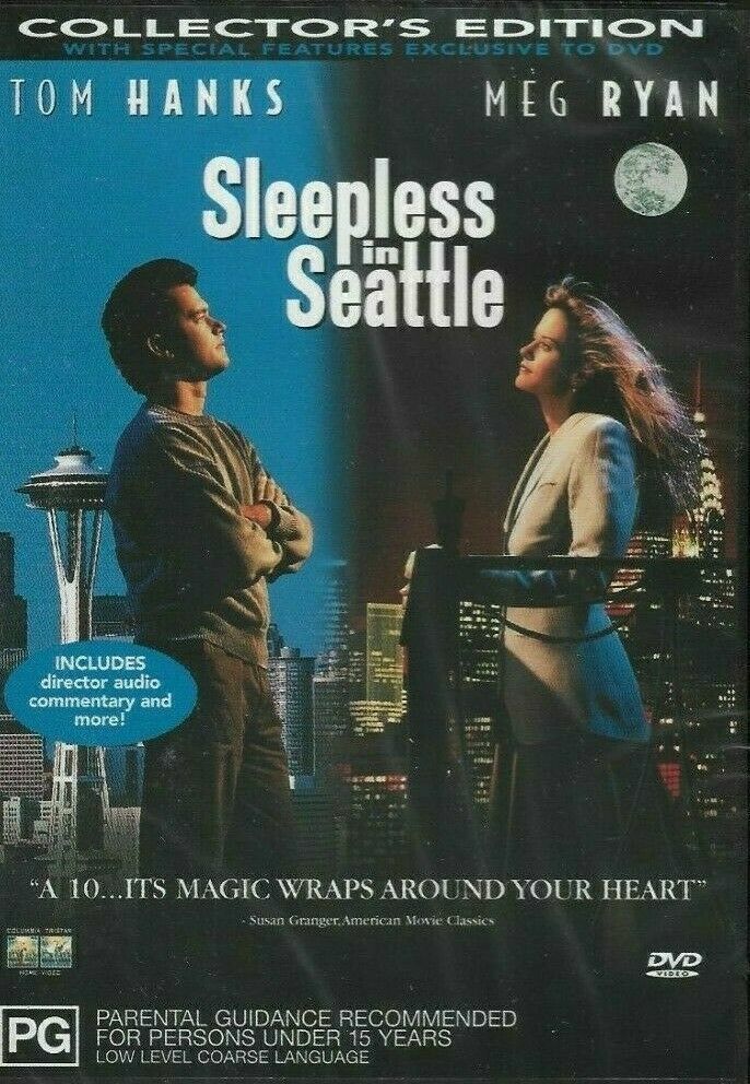 Sleepless In Seattle -Meg Ryan, Tom Hanks Collector's E(Region 4 DVD) NEW+SEALED