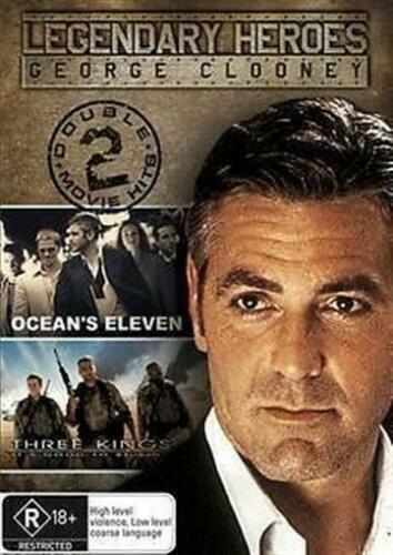 OCEAN'S ELEVEN/THREE KINGS George Clooney (2 DVD Set) NEW+SEALED 