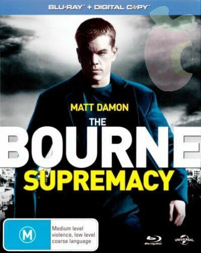 THE BOURNE SUPREMACY BLU-RAY + DIGITAL COPY ( 2 x Discs) Region B - NEW+SEALED