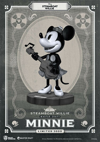 Beast Kingdom Master Craft Disney Steamboat Willie Minnie Mouse - Limited 3000W