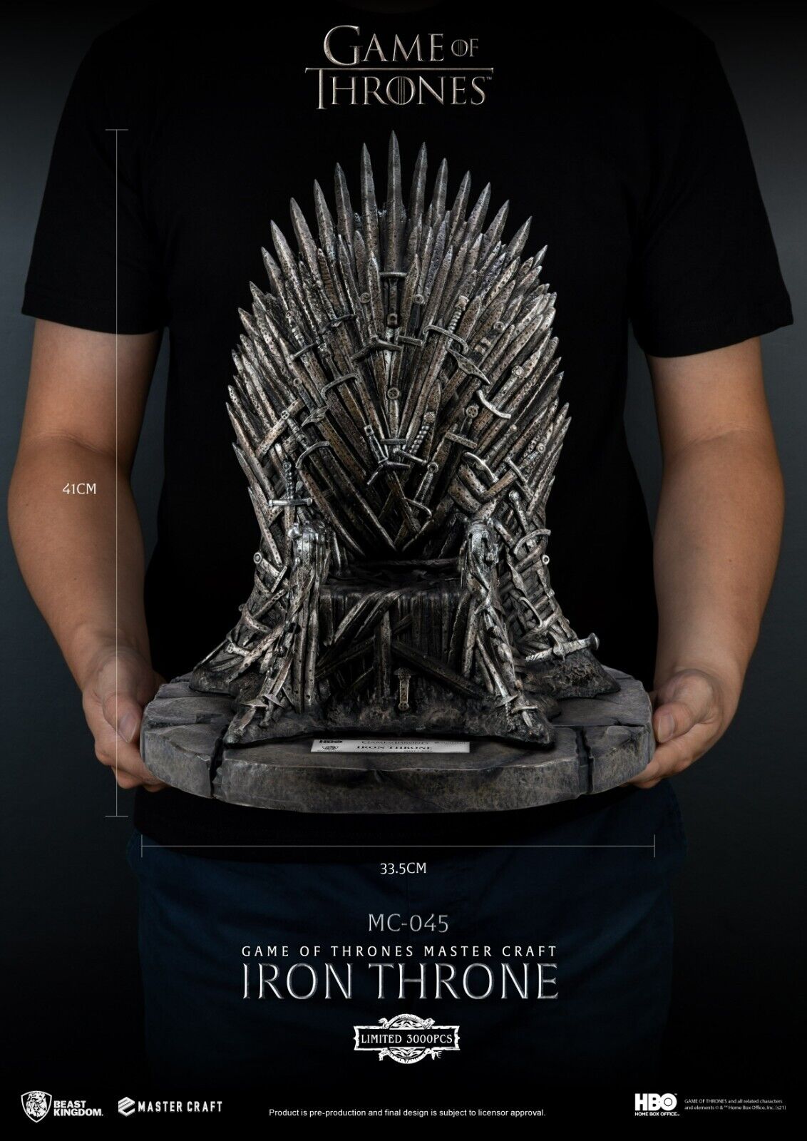 Beast Kingdom Master Craft Game of Thrones Iron Throne - Limited Edition 3000WW