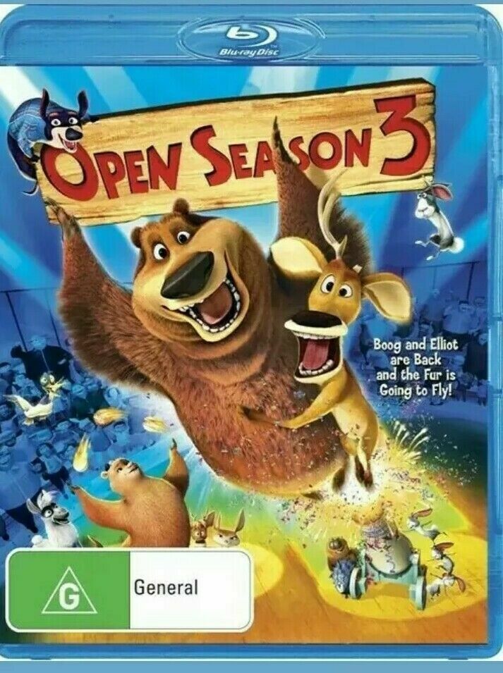 OPEN SEASON 3 -  (Blu-ray,2010)  REGION B - NEW+SEALED 