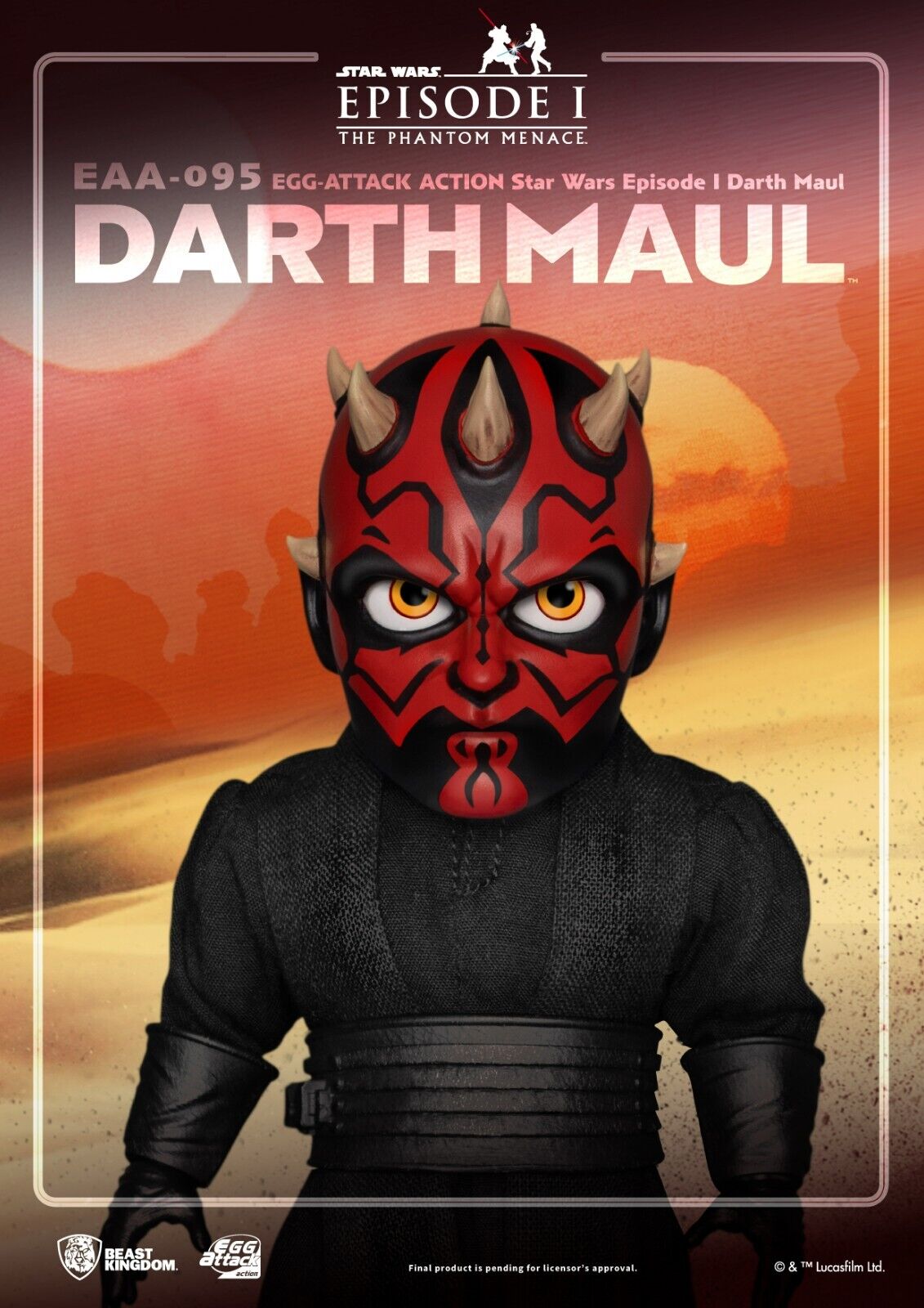 BEAST KINGDOM EGG ATTACK STAR WARS EPISODE 1 EAA-095 DARTH MAUL 6