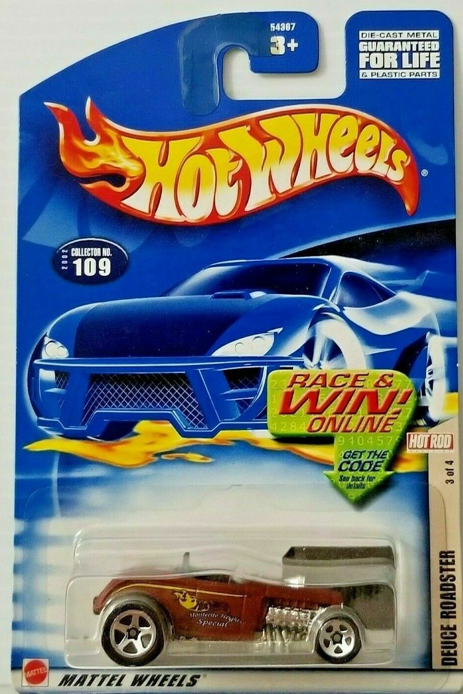 Hot Wheels - Hot Rod Magazine - Deuce Roadster - 2002 Collector No 109