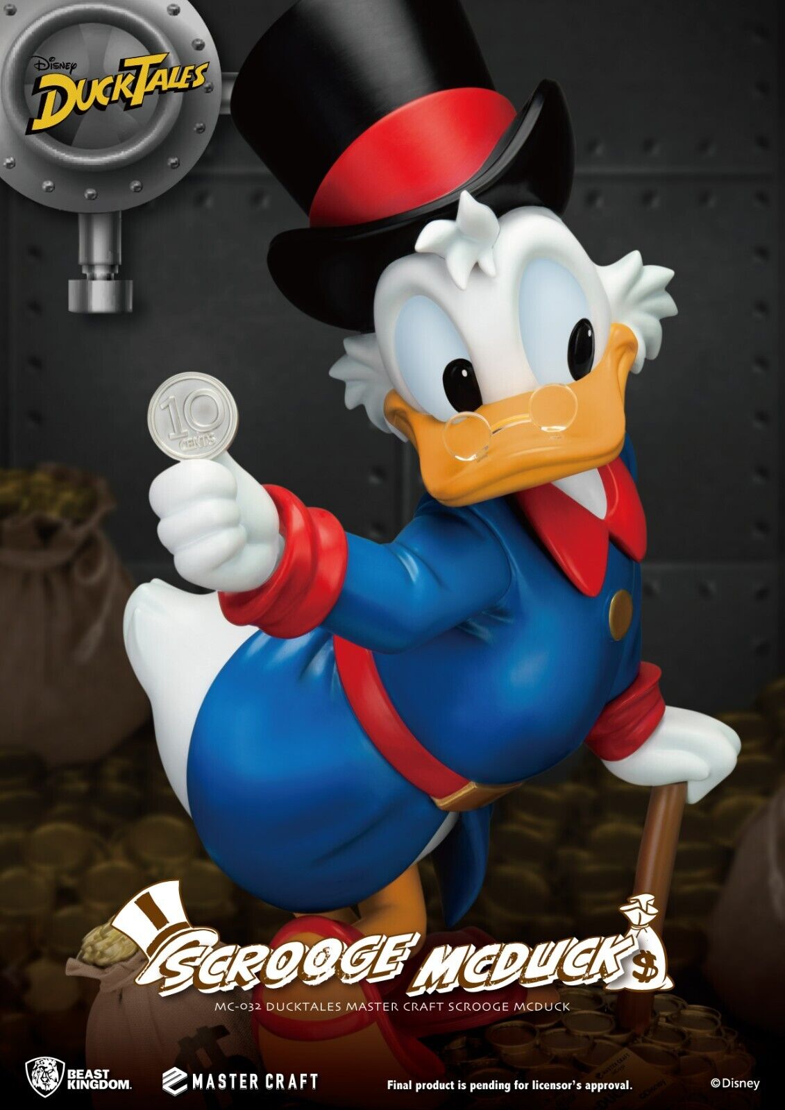 DuckTales Master Craft Scrooge McDuck Statue -Limited Edition 3000 Worldwide NEW