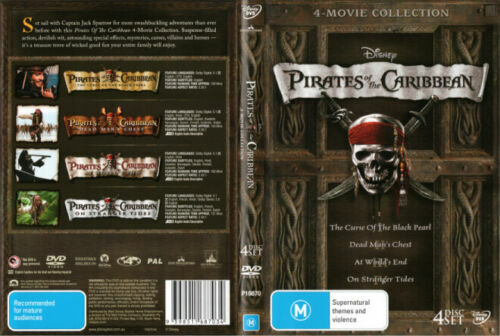 PIRATES OF THE CARIBBEAN: 4-MOVIE COLLECTION (THE CURSE OF THE BLACK [NEW DVD]