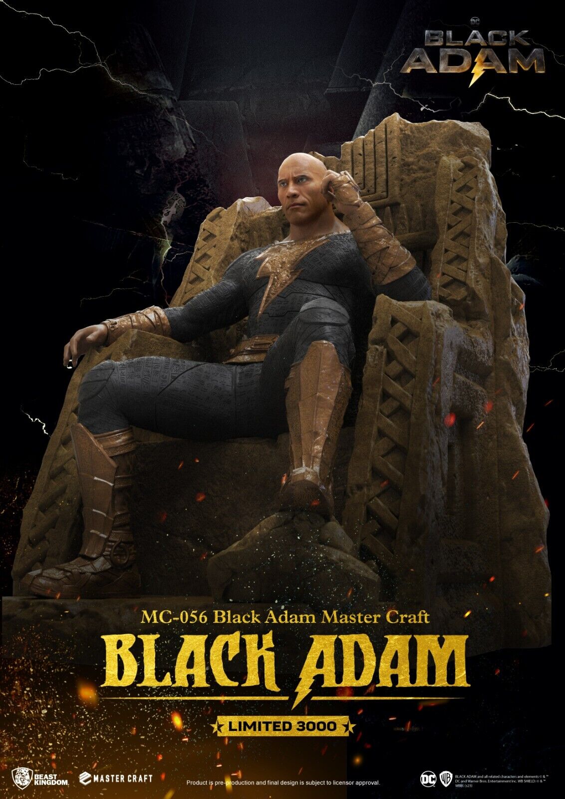 Beast Kingdom Master Craft Black Adam 3000WW Limited Edition - Out Now!