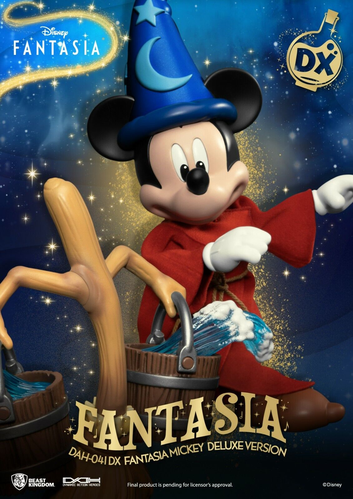 Dynamic Action Heroes Figure - Mickey Mouse Fantasia Deluxe Version - Beast King