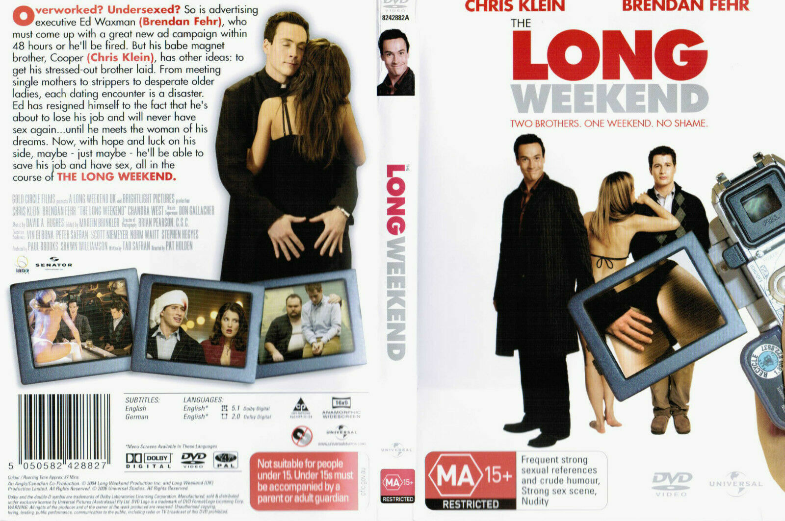  Long Weekend CHRIS KLEIN BRENDAN FEHR (DVD,2004) Region 4 - NEW+SEALED