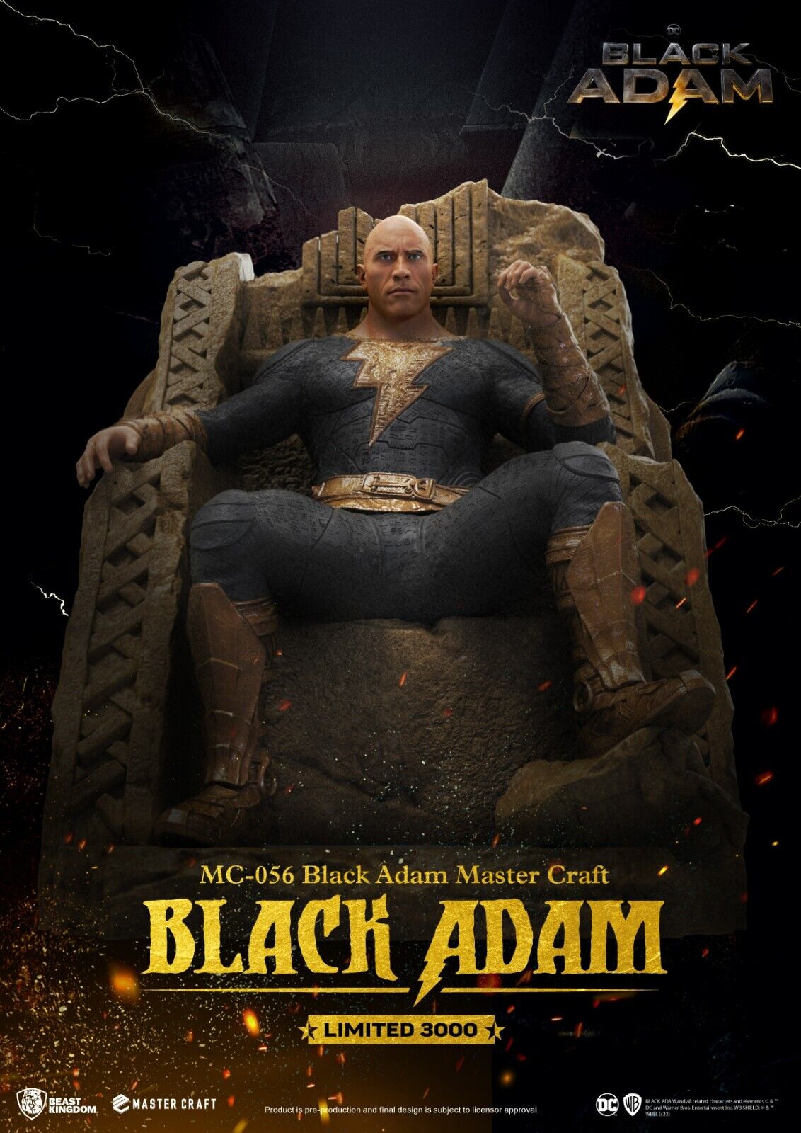 Beast Kingdom Master Craft Black Adam 3000WW Limited Edition - Out Now!