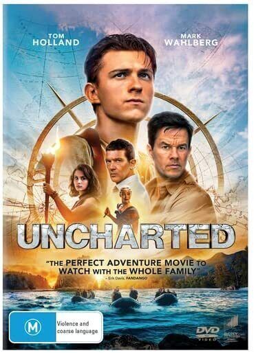 Uncharted (DVD, 2022) REGION 4 - NEW+SEALED