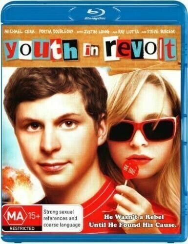 Youth in Revolt (Blu Ray, 2009)Michael Cera Portia Doubleday-Region B -NEW+SEALE