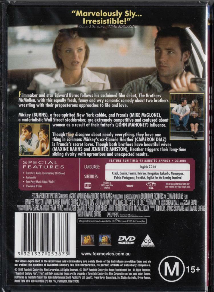 She's The One (DVD, 2004) NEW+SEALED 