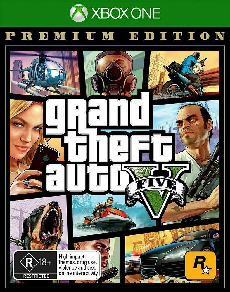 GTA Grand Theft Auto V 5 Premium Edition Xbox One Brand NEW+SEALED