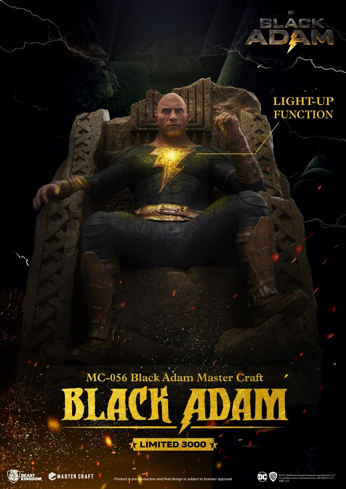 Beast Kingdom Master Craft Black Adam 3000WW Limited Edition - Out Now!