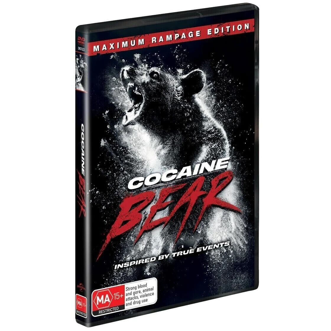 COCAINE BEAR (DVD,2023) Region 2,4 - NEW+SEALED | True Story - MAXIMUM RAMPAGE