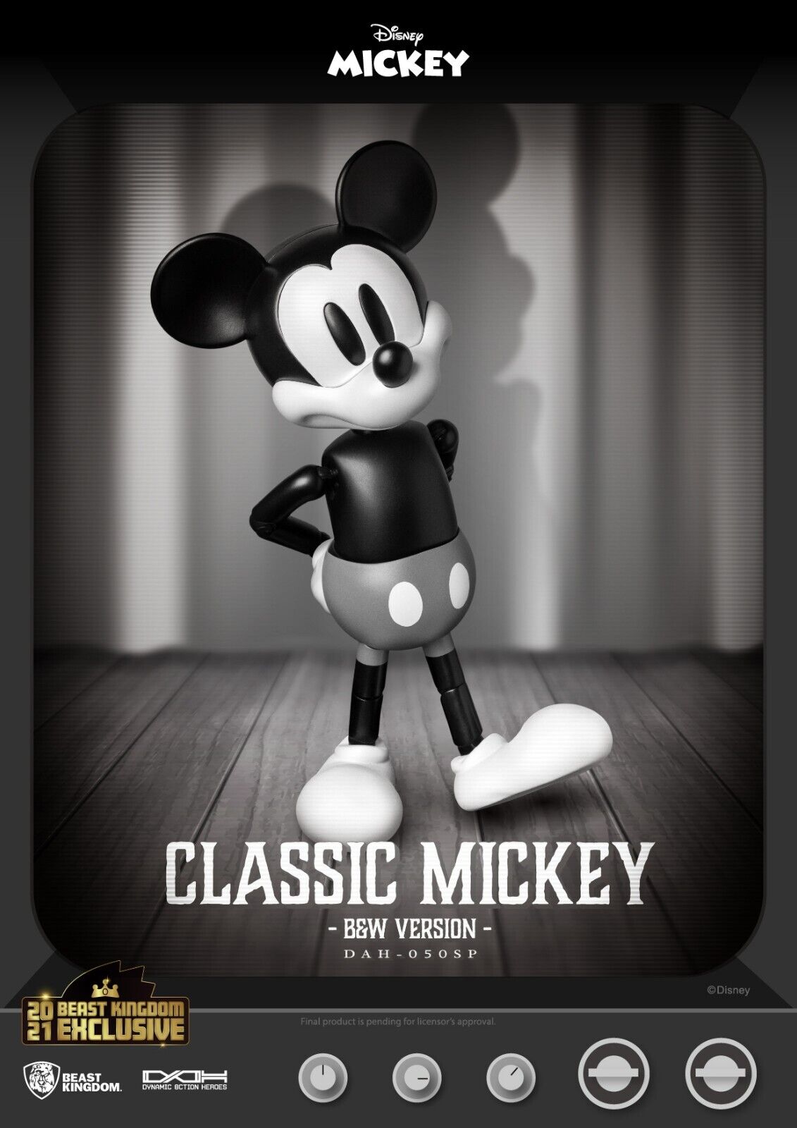 Beast Kingdom Dynamic Action Heroes Disney Mickey Mouse Classic Version SUMME...