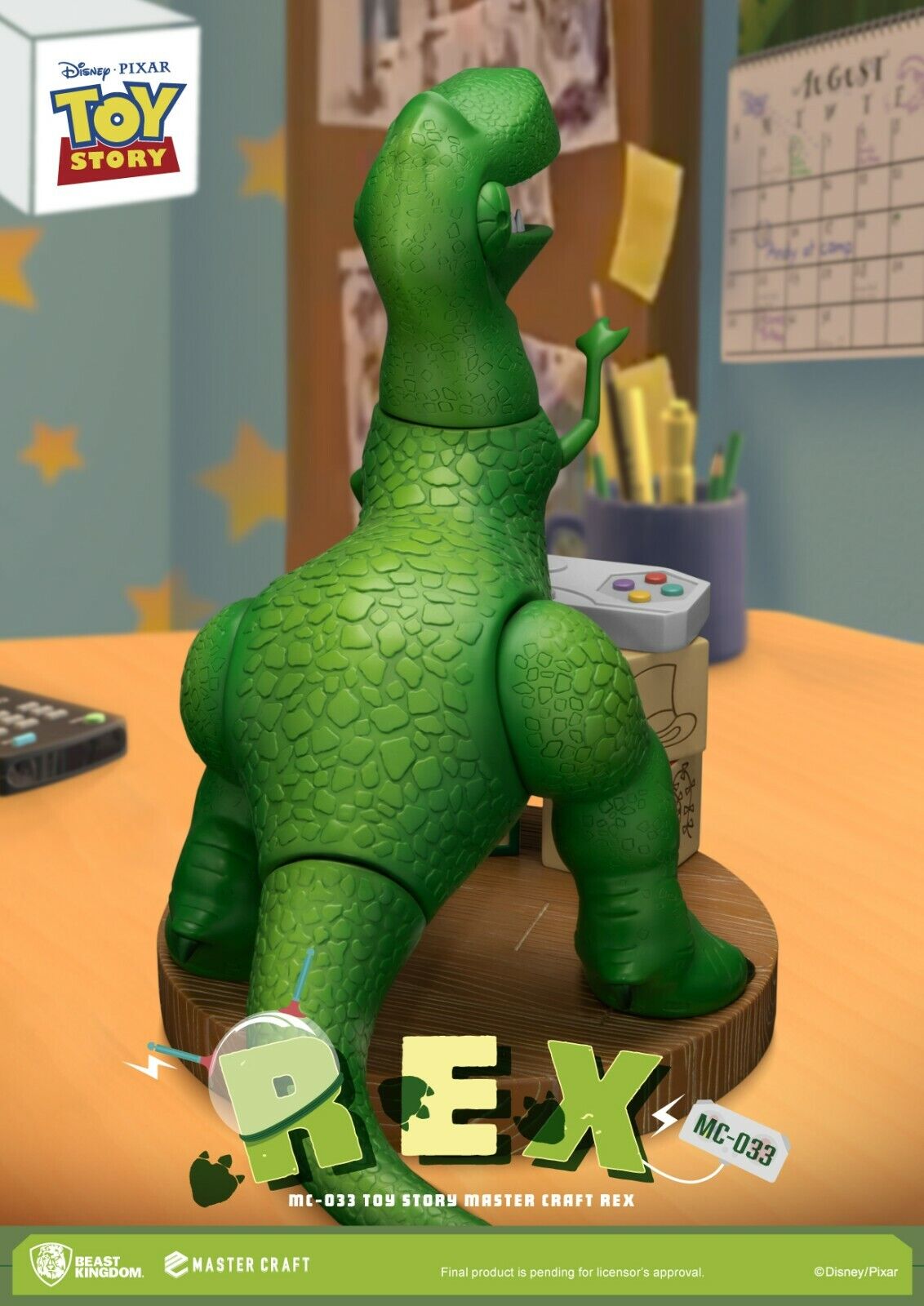 Toy Story Master Craft Statue Rex 33 cm - BRAND NEW 