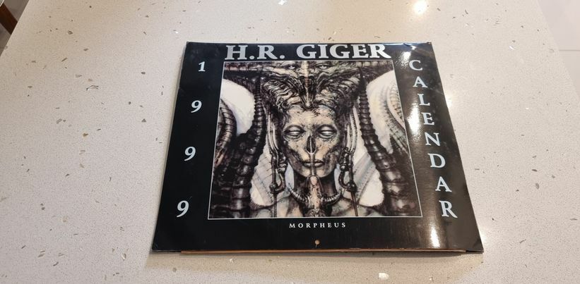 H.R. GIGER Calendar 1999 - MORPHEUS Never been written on - NEW