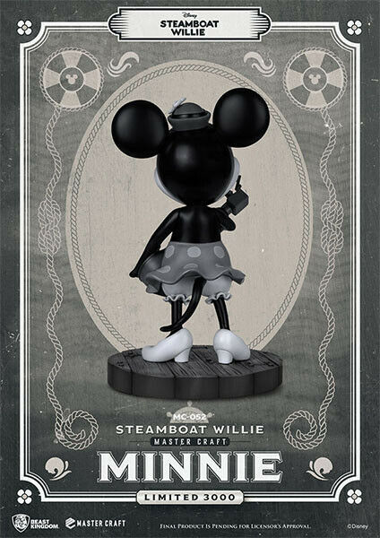 Beast Kingdom Master Craft Disney Steamboat Willie Minnie Mouse - Limited 3000W