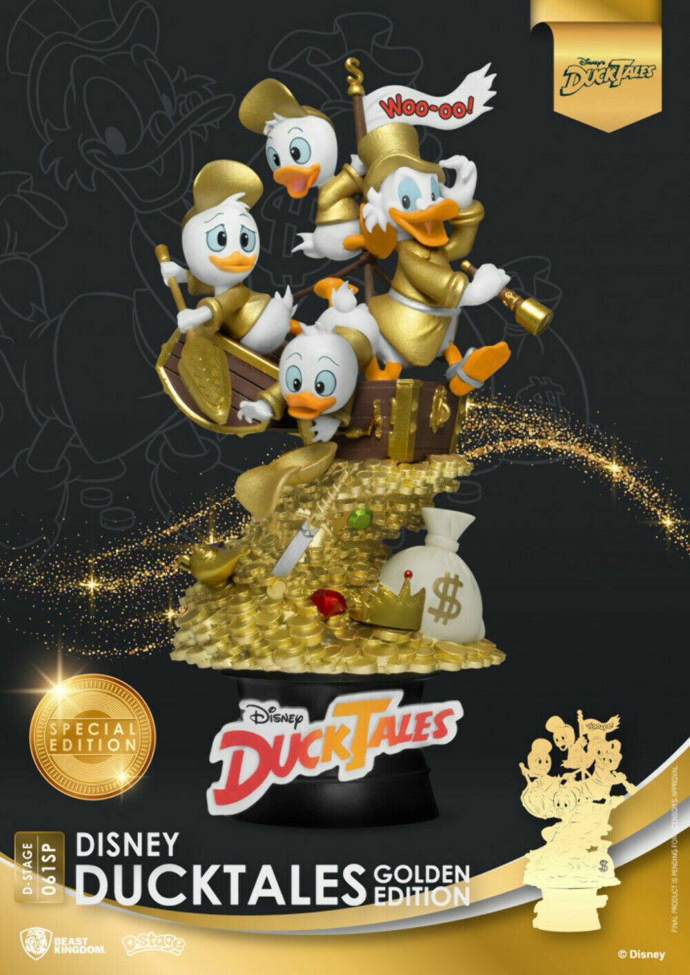 Beast Kingdom D Stage Ducktales Golden Edition Diorama NEW