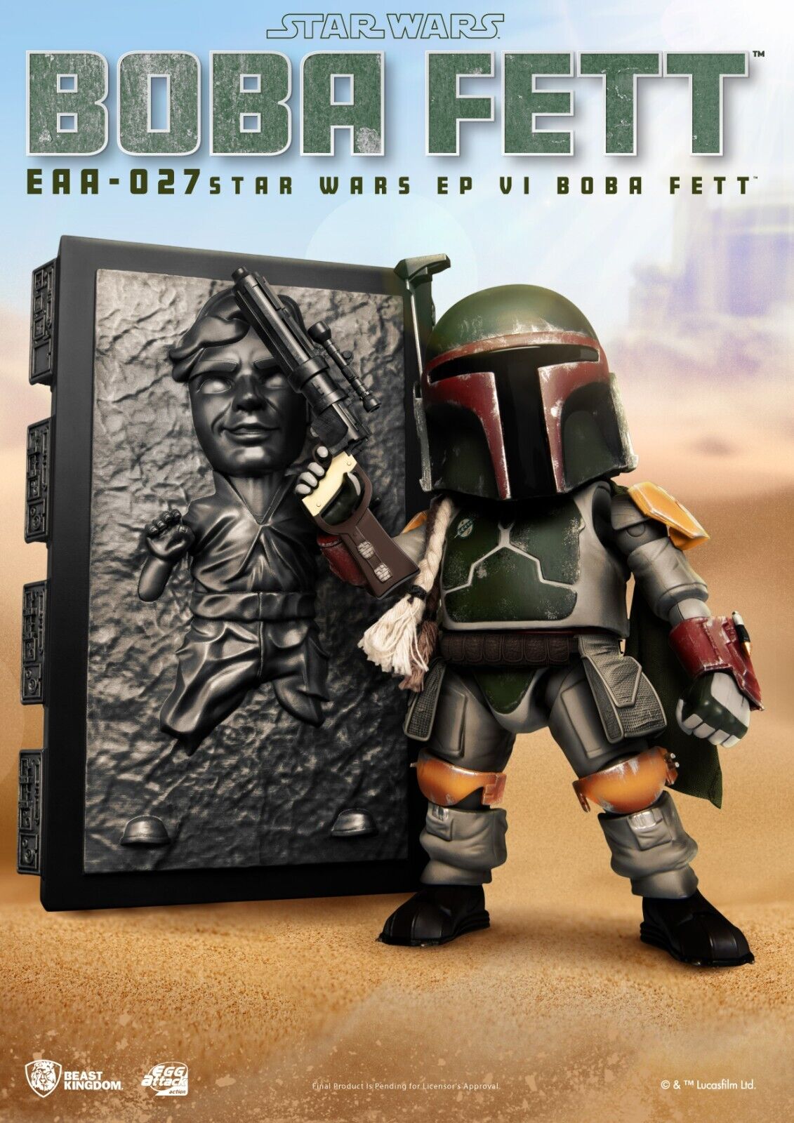 Beast Kingdom Egg Attack Action Star Wars Boba Fett - (Around 17 cm) BRAND NEW