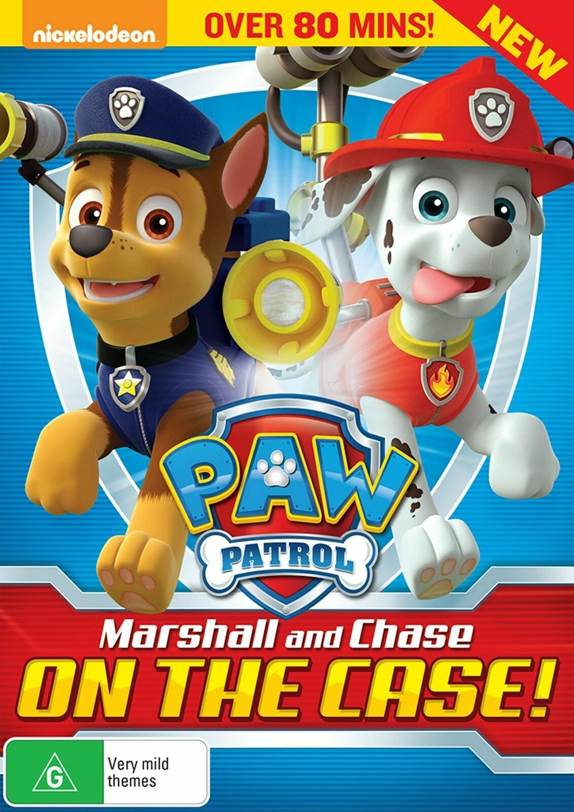 Paw Patrol Marshall and Chase On the Case DVD Region 4 NEW+SEALED 