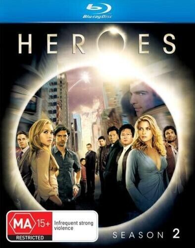 Heroes : Season 2, (Blu-ray 4 - Disc Set ,2008) Region B - NEW+SEALED 