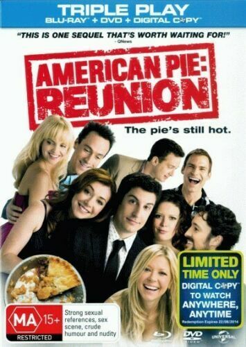 American Pie 8 American Reunion Blu-ray +DVD + Digital Copy-Region B - NEW+SEALE