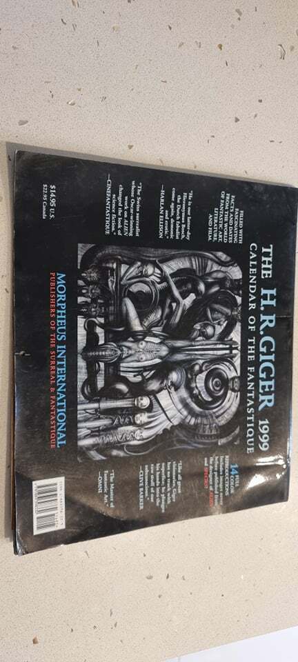 H.R. GIGER Calendar 1999 - MORPHEUS Never been written on - NEW