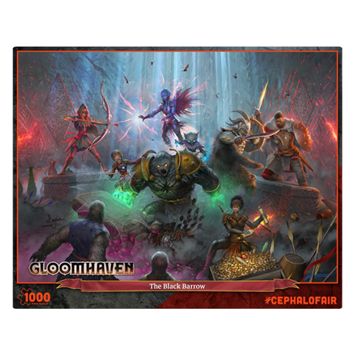 Gloomhaven Puzzle The Black Barrow 1000 Pieces - NEW