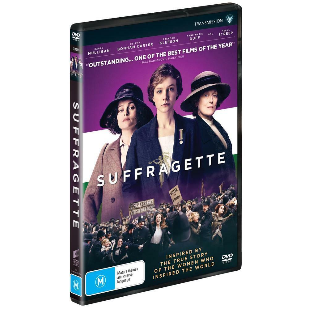 Suffragette (DVD, 2016) Helena Bonham Carter, Meryl Streep Region 4 NEW+SEALED 